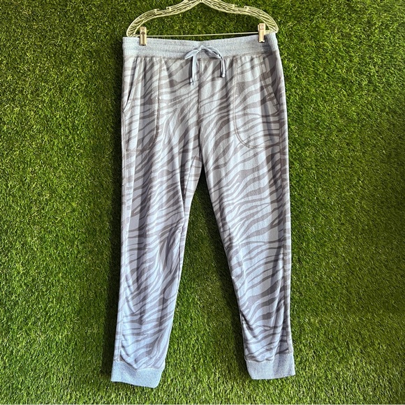 Karen Neuburger Pants - Live Love Lounge Zebra Knit Drawstring Pants Karen Neuburger